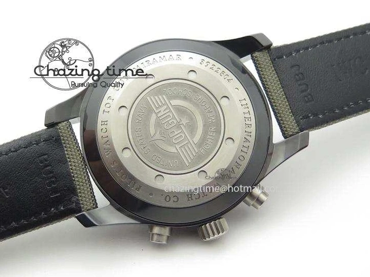 MIROTIME 0506 SunProtective Pilot Top Gun Miramar IWC388002 V6 1:1 Best Edition Ceramic Case On Nylon Strap A 7325